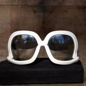 SILHOUETTE Futura Vintage 70's Black and White Sunglasses